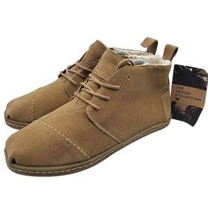 TOMS Toffee Suede Faux Shearling Men's Botas